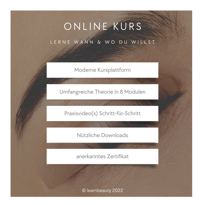 Wimpernlifting: Online Kurs