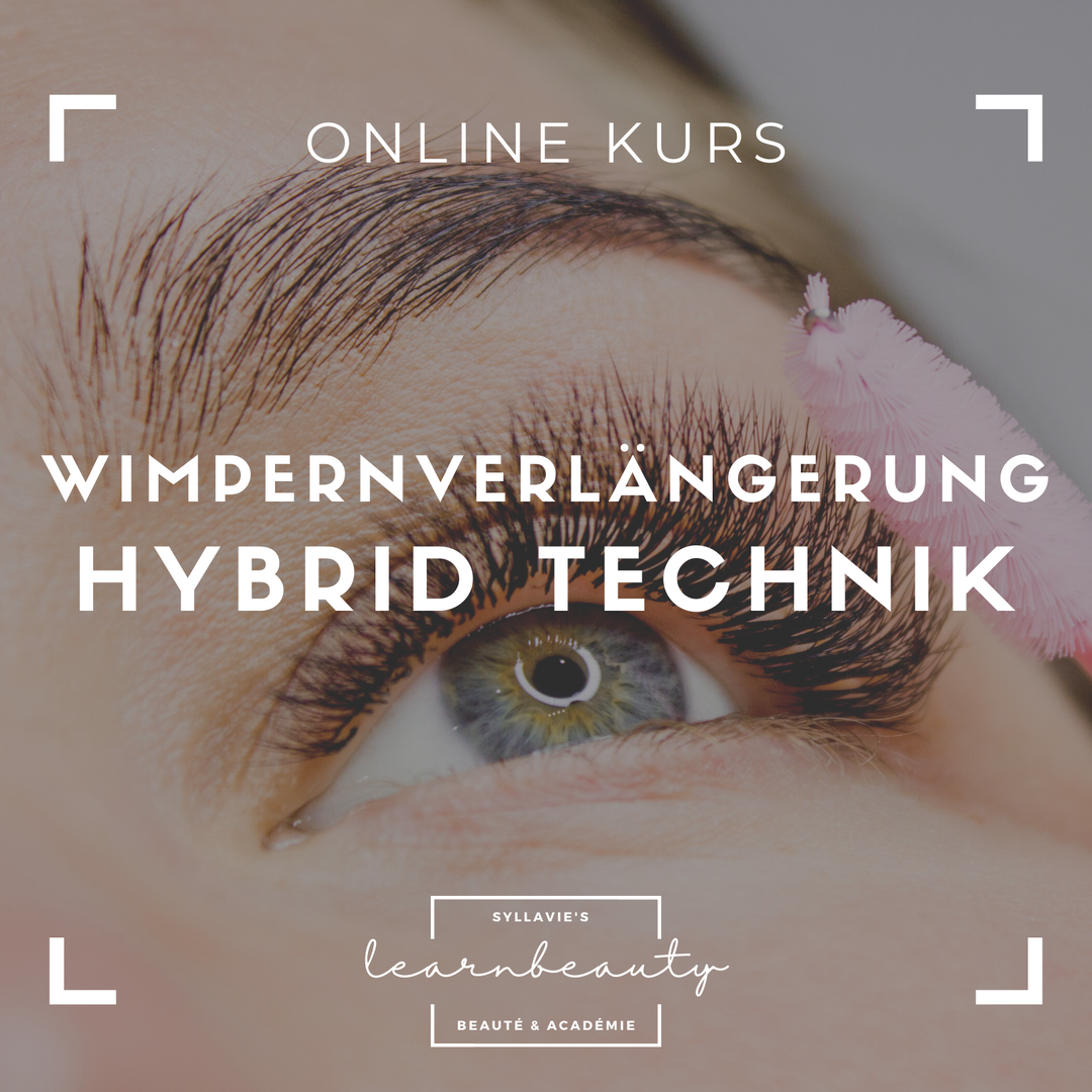 Wimpern-/Lash Extensions | Hybrid Technik: Online Kurs