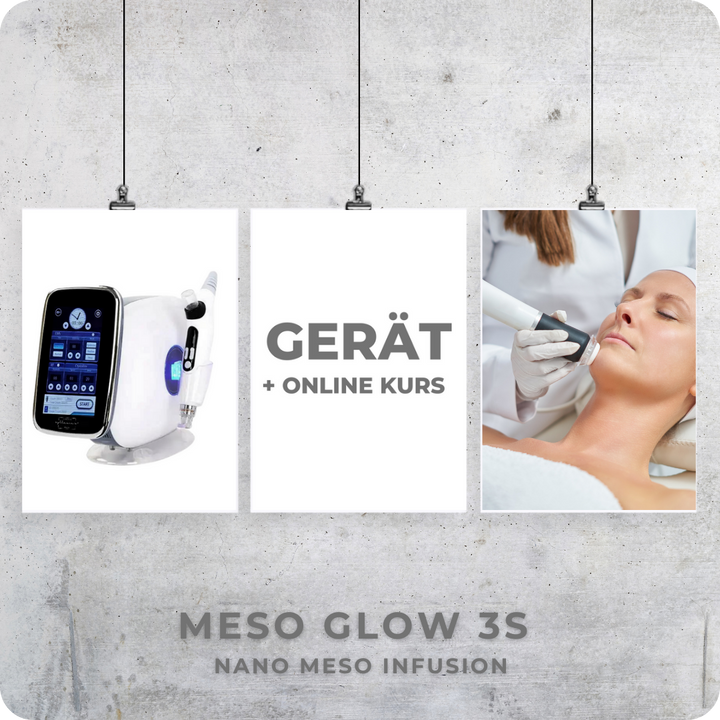 Meso Glow 3S: Gerät inkl. Online Kurs + Serum Box Pro